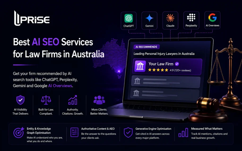 Best AI SEO Services for Law Firms in Australia (2026) | Uprise Digital