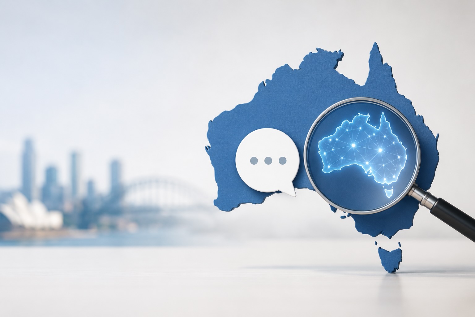 AI search visibility in Australia showing ChatGPT, Gemini, Perplexity and Google AI Overviews recommending businesses through GEO, AEO and SEO strategies.