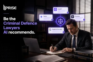 Criminal defence lawyer improving AI search visibility through ChatGPT, Gemini, Perplexity and Google AI Overviews with GEO strategy and trusted legal authority signals.